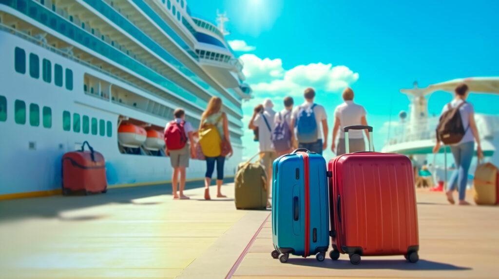 If you arrive by car, your luggage will also arrive comfortably at the cruise ship